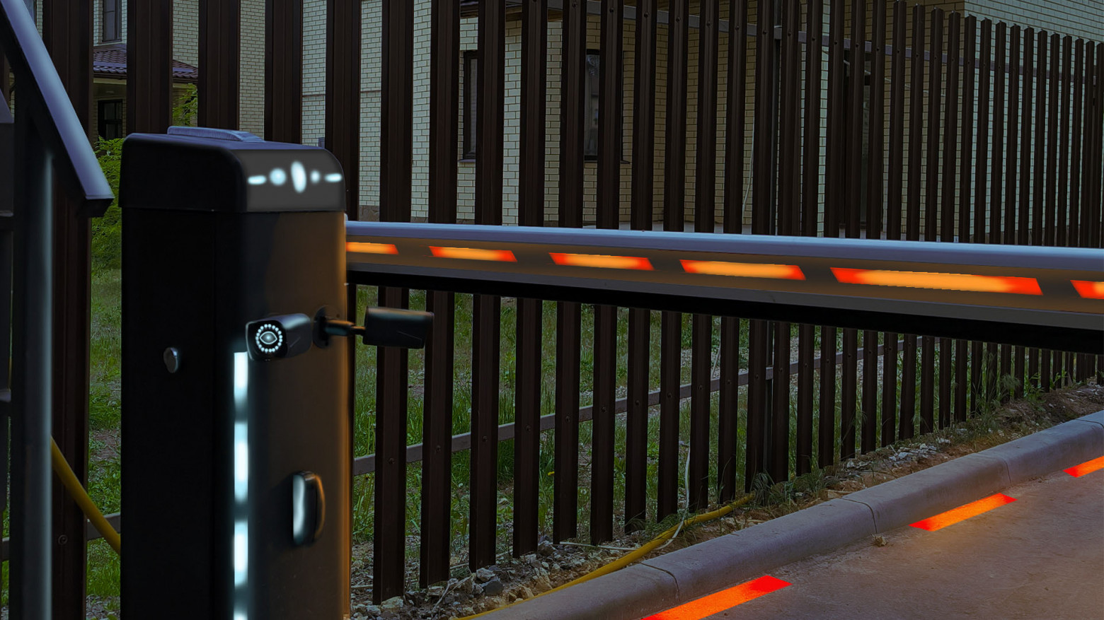 Автоматические ворота с распознаванием номеров